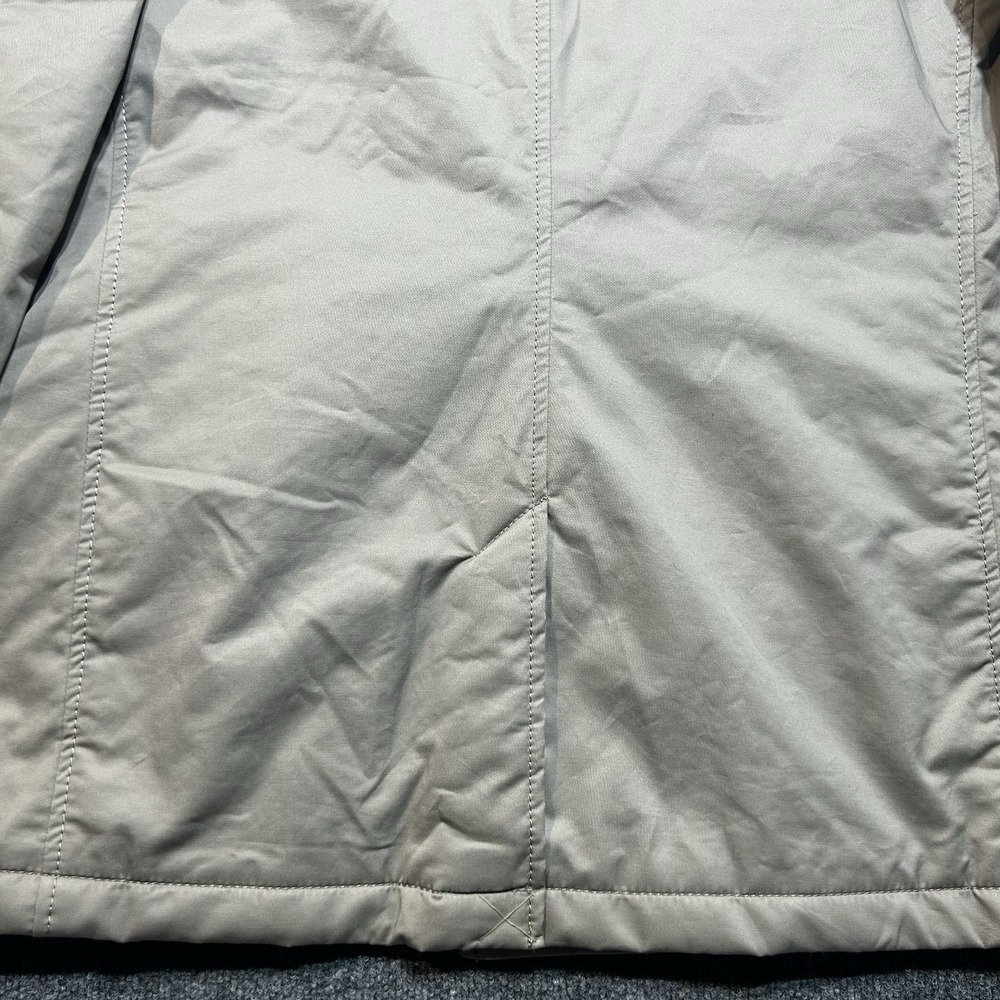 Zara Man Hidden Button Car Coat Technical Trench Jacket Beige Mens Sz XL - Picture 12 of 12